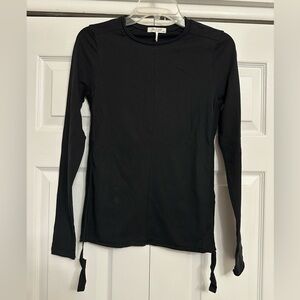 NWT - Rag & Bone Gisella Black Long Sleeve Tee XS